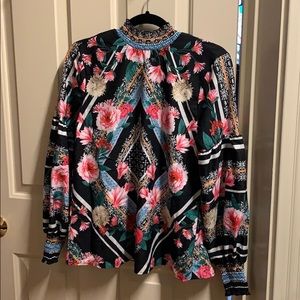 Silky boho Boutique top. NWOT. Size M.